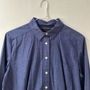 Banana Republic Blue Long Sleeve Dress